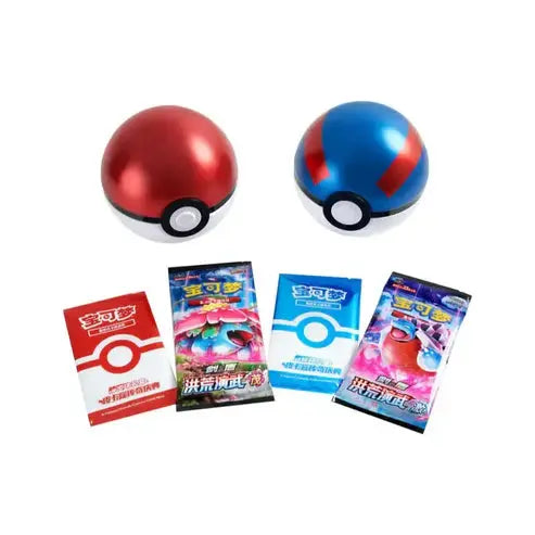 Pokémon Pokéball Bleu – Coffret Collector Édition Chinoise Exclusive Poké-Draco